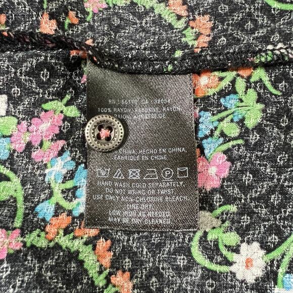 Anthropologie Maeve Cottage Avignon Button Down Top Floral Size Large Boho Work - Picture 6 of 6